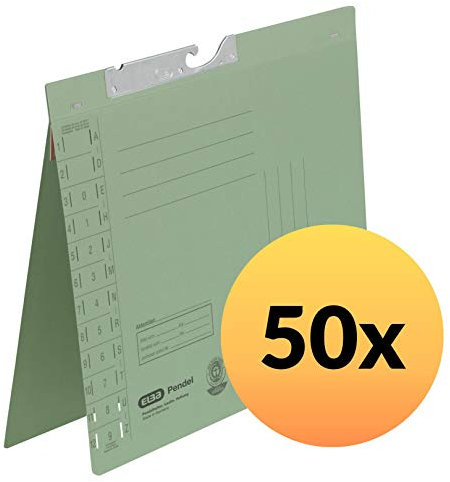 ELBA Pendelhefter, Manilakarton, grün, 50er Pack