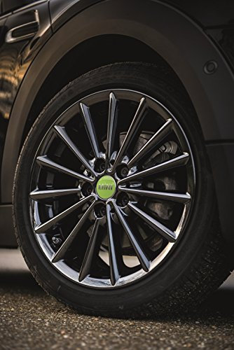 MINI Original Nabenabdeckungen Apple Green für MINI F55 F56 F57 - Radkappe aus Kunststoff mit Grün (Apple Green) Finish