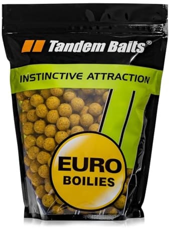 Tandem Baits Karpfen Futter Angelfutter Futterboilies Karpfenboilies Euro Boilies 16 mm 1 kg Vanille