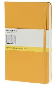 Moleskine Classic Notebook, Large, Squared, Orange Yellow, Hard Cover (5 x 8.25) by Moleskine (February 06,2013)