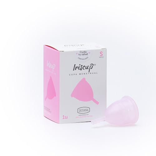 Irisana - Coupe Menstruelle - Taille S - Transparent - 8,5 x 4,5 x 9,5 cm - 100% Silicone Chirurgical - Compatible Stérilet - Écologique - Modèle Iriscup