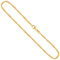 EDELIND Goldkette 333 Gelbgold 2,4mm für Damen Mädchen - Singapurkette Halskette 8 Karat Gold Länge 45cm - Goldschmuck mit Schmuck Geschenk Box Made in Germany