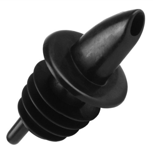 bar@drinkstuff Free Flow Pourers Black, Pack of 12