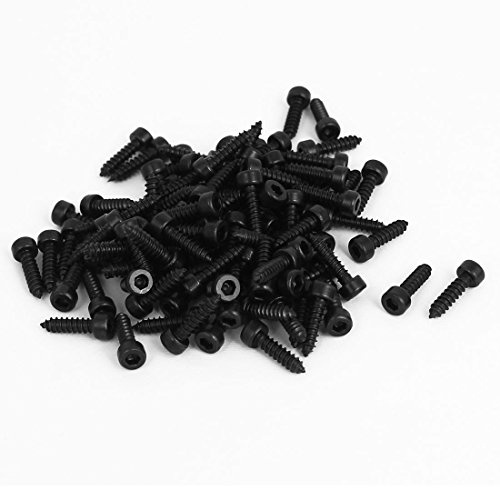 sourcing map 100 pcs 2,6 mm x 10 mm fileté à tête hexagonale | Vis autotaraudeuse