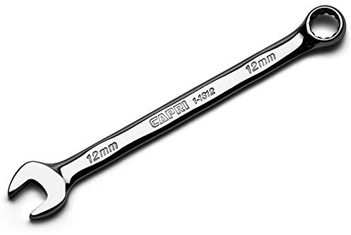 Capri Tools 12 mm Combination Wrench, 12 Point, Metric, Chrome (1-1312)
