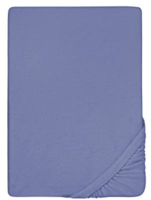 biberna Frottee-Stretch-Spannbetttuch 0012344 blau 1x 140x200 cm - 160x200 cm