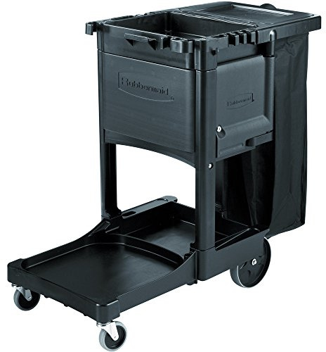 Rubbermaid Commercial Products Cabinet Door with Locks for Cleaning Cart (Cleaning Cart not included) Black Accessories Compatible with Rubbermaid Traditional Janitorial Cleaning Carts