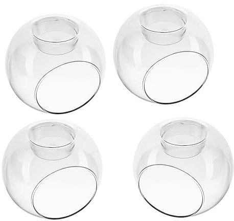 4 Teelicht-Kugeln VBS für Teelichte Teelichtglas Teelichthalter Kerzenhalter