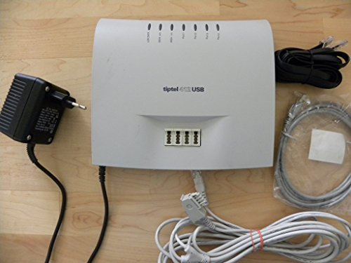 tiptel 412 USB TelefonAnlage mit internem S0-Bus und USB-Anschluss für schnellen Online-Zugang