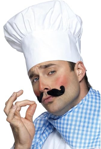 Smiffys Toque de chef, blanche