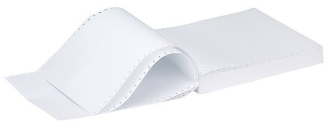 Q-Connect 11 Inches X370mm 1-Part 70gsm Plain Listing Paper (Pack of 2000)