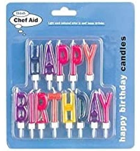 Chef Aid Happy Birthday Candle Set