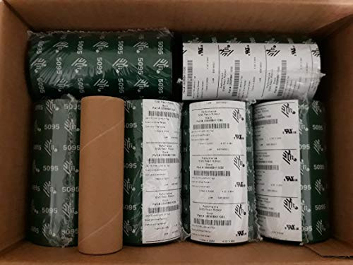 Zebra 05095BK11030 Ribbon 5095 Resin, 110 mm x 300 m, C-25 mm, Box of 6