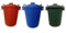 PACK OF 3 50L HEAVY DUTY RECYCLE BINS SUITABLE FOR OUTSIDE USE CLIPS ON LID MADE IN UK By KetoPlastics