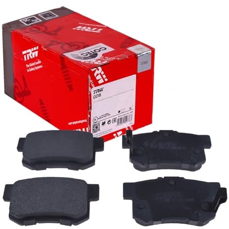 TRW GDB1923 Brake Pad Set of 4 Compatible for Fiat Sedici (189_) 2006-2014 Rear Axle and Other Vehicles