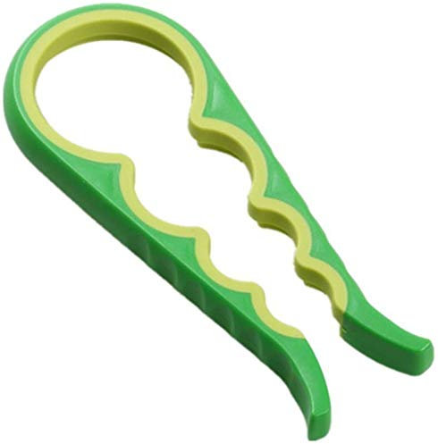 Huapa Ouvre-boîtes Manuels 4 en 1 Premium, Ouvre Bocal Bouteille Couvercle en Caoutchouc (Couleur Envoyés au Hasard)