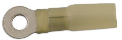 Connect 30234 Yellow Heat Shrink Ring Terminal 10.0mm 25pc