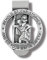 HIR Clip Rond Saint Christophe Go Your Way in Saftey Proctection pour visière, 3,5 cm de diamètre (perpe)