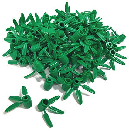100 Stück Lego® Grünpflanzen/Bambusblätter, Bausteine in Grün, Perfekt für Kreative Lego® Sets, Lego® Modellbau & Lego® Landschaftsgestaltung - Ideale Grüne Lego® Bausteine für Miniaturgärten