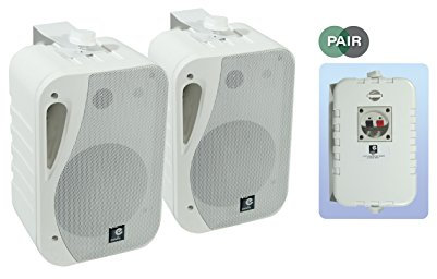 e-audio 5.25 3-Way Background Music Speakers With Brackets 160W 4 Ohm