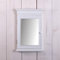 DESIGN DELIGHTS SCHLÜSSELKASTEN Evelyn | 44 cm, mit Spiegel, weiß | Landhaus Schlüsselregal, Schlüsselbox, Wandregal Shabby, Spiegel Schlüsselschrank, Schlüsselboard