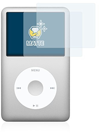 BROTECT Entspiegelungs-Schutzfolie für Apple iPod Classic (6. Gen.) (2 Stück) Matte Displayschutz-Folie, Anti-Reflex, Anti-Fingerprint