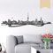 WANDKINGS Wandtattoo Skyline Münster 140 x 39 cm - Beige - 35 Farben zur Wahl