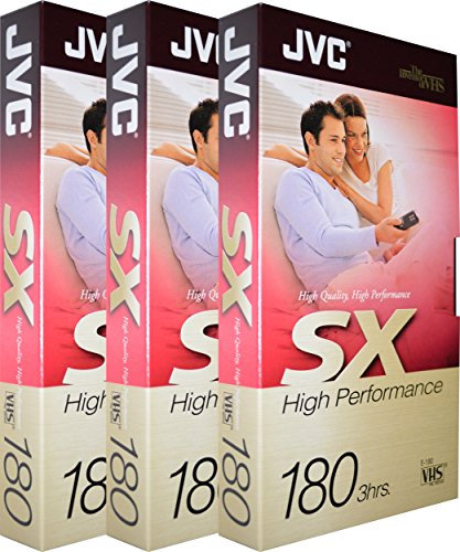 JVC 3 x 3Hrs Blank VHS Video Tape Cassette For High Performance and Repeat Use