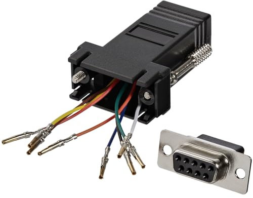 StarTech.com GC98FF - Adaptador Conversor Modular DB9 Serie a RJ45 Hembra a Hembra