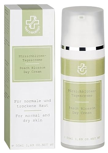 Hagina Pfirsichblüten-Tagescreme 50ml, leicht fetthaltige, feuchtigkeitsspendende Creme für normale bis trockene Haut