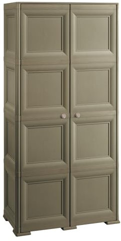 Tontarelli - 4 módulos con Puertas en Acabado Madera + 2 Soportes Opcionales wengué