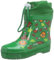 Playshoes Stivali In Gomma Foderati A Semialbero, Stivali In Gomma Foderati A Semialbero Unisex - Bambini e ragazzi, Animali Della Foresta Verde, 25 EU