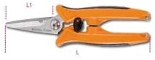 BETA Utensili S.R.L. 11300001 Forbici Multiuso Inox BMX, Black/Orange, 190 mm