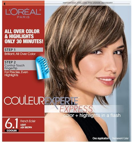 L'Oreal Paris Couleur Experte 2-Step Home Hair Color and Highlights Kit, French Éclair