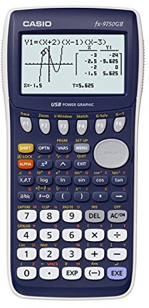 Casio FX-9750GII Bolsillo - Calculadora (Bolsillo, Calculadora científica, Color Blanco/Azul, De plástico, 8 líneas, 64 x 128 Pixeles)