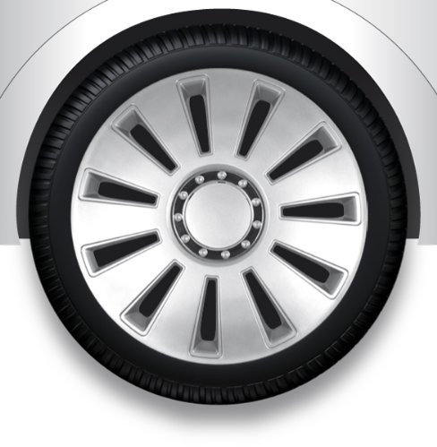 ZentimeX Z732291 Radkappen Radzierblenden universal 15 Zoll Silver