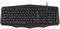Speedlink LAMIA Gaming Keyboard - Gaming Tastatur mit USB Anschluss - Höhenverstellbar - LED - 10 Zusatztasten - schwarz - IT Layout