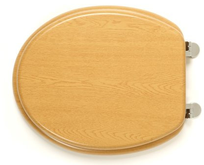 Natural Oak Effect MDF Toilet Seat