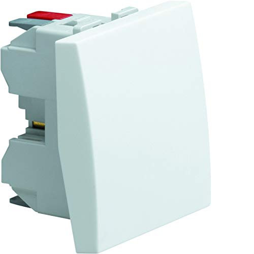 Hager Systo – Mécanisme poussoir 1 NA + 1NC lumineux 10 A Systo Onduleur Blanc