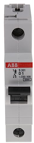 ABB S200 MCB Leitungsschutzschalter Typ D, 1-polig 1A 253V, Abschaltvermögen 6 kA System Pro M Compact