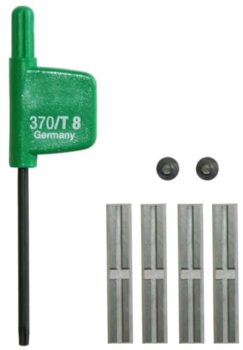 Festool Ersatzwendeplatten Nutfräser HW-WP 20x4,1x1,1 mm, 4 Stück, 491386 | Reversible Hartmetall-Wendeplatten für Festool Nutfräser – Originalteil, Artikelnummer 491386