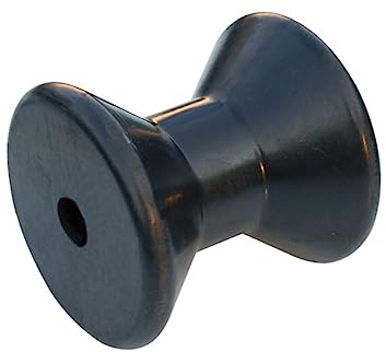Tie Down 86487 Boat Trailer Bow Roller – 3 Inch Black RubberRoller | 1/2” Shaft | Center Roller for Bow | Durable Marine Trailer Replacement Part for Boat Loading and Transport