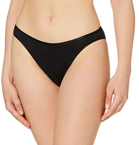 Hanro Damen Mini Cotton Seamless Slip, Schwarz (black 0019), 42/44 (Herstellergröße: M)