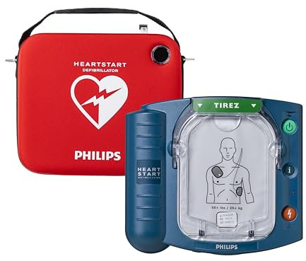 Philips HeartStart - Defibrillatore HS1 con valigetta extra piatta, M5066A-C02