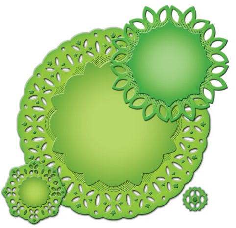 Spellbinder Paper Arts Nestabilities Delightful Circles Die Template