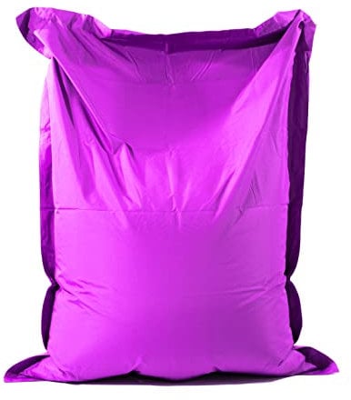 HH Home Hut Giant BeanBag Outdoor Garden Extra Large Chair Indoor Living Room Bean Bags Water Resistant Massive Floor Cushion Lounger XXL (Purple)