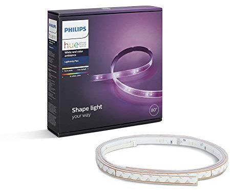 Philips Hue White and Color Ambiance Lightstrip, Kit base Striscia LED Smart da 2m, Bluetooh