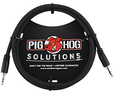 Pig Hog PX-T3503 3.5mm TRS Instrument Cable, 3 Feet