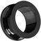 Piersando Flesh Tunnel Ohr Plug Piercing Farbige Ohrpiercing Schraub Edelstahl Ohrtunnel Creole 22mm Schwarz