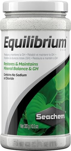 Seachem Equilibrium - apporta e Mantiene l'equilibrio di Sostanze minerali e GH per acquari - 300 ml